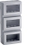 BOX CONTENITORE VERTICALE IP55 12 VR GRIGIO 12(4X3) - BOCCHIOTTI BOXIP5512VRGRI product photo Photo 01 2XS