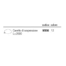 MX6612 - MX6612 - CAVO ACCIAIO L=2000 C/ESTR. X SOSPENSIONE BINARIO STAND - I GUZZINI ILLUMINAZIONE 3.MX66.012.0 product photo