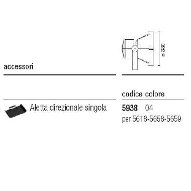 593804 - 593804 - ALETTA DIREZIONALE PER MAXIWOODY MEDI - I GUZZINI ILLUMINAZIONE 3.5938.004.0 product photo Photo 01 3XL