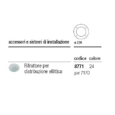 I GUZZINI ILLUMINAZIONE 877124 - 877124 – RIFRATTORE PER DISTRIBUZIONE ELLITTICA D=97 PER CESTELLI - I GUZZINI ILLUMINAZIONE 3.8771.024.0 - I GUZZINI ILLUMINAZIONE 3.8771.024.0 product photo Photo 01 3XL
