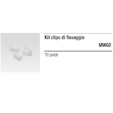 MWG201 - MWG201 - NR.10 CLIPS POLIC.DI FISSAGGIO A PARETE LED - I GUZZINI ILLUMINAZIONE 3.MWG2.001.0 product photo Photo 01 3XL