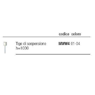 MWW404 - MWW404 - TIGE PORTANTE PER BINARIO STANDARD - I GUZZINI ILLUMINAZIONE 3.MWW4.004.0 product photo Photo 01 3XL