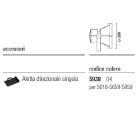 593804 - 593804 - ALETTA DIREZIONALE PER MAXIWOODY MEDI - I GUZZINI ILLUMINAZIONE 3.5938.004.0 product photo