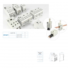 MORSETTIERA DIN BLOCCO DI RIPARTIZIONE COMPATTO 160A 11 USCITE - CONTACT ITALIA CM16011 product photo