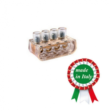 1 PEZZO MORSETTO ELETTRICO ISOLATO A CAPPUCCIO DOPPIO 2X35 MM (10-16-25-35) - CONTACT ITALIA C35.2 product photo Photo 01 3XL