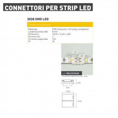 CONN. DI GIUNZ. X S/LED 8 MM2 - CONTACT ITALIA RVLCO10420 product photo Photo 01 3XL