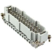 frutto spina, serie JNE, connessione con morsetto a vite, 24 poli + PE, 16 A 500 V 6 kV 3, grandezza  '104.27', con piastrina - ILME JNEM24 product photo