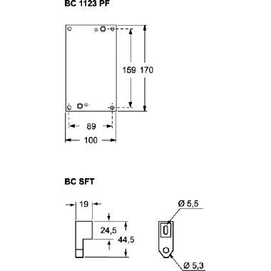 PIASTRA MONTAGGIO 170X100MM X CASS.SING/TRIPL BK - ILME BC1123PF product photo Photo 02 3XL