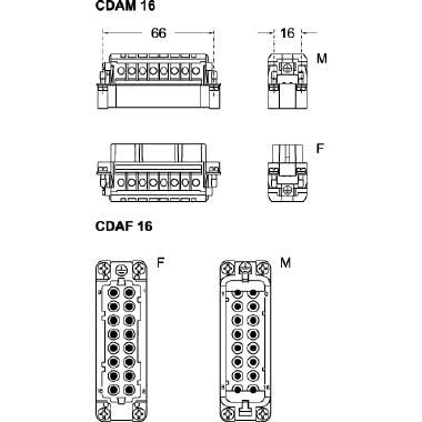 FRUTTO PRESA 16 POLI*NEW - ILME CDAF16 product photo Photo 02 3XL