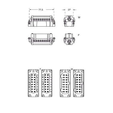 F.PRESA 16A 16P N17/32 TE - ILME CNEF16TN product photo Photo 02 3XL