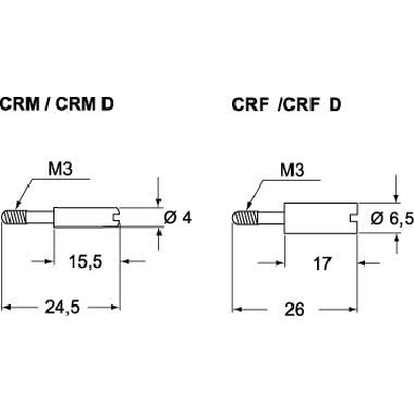 PERNO DOPPIO DI CODIFICA MASCHIO ACC.INOX - ILME CRM - ILME CRM product photo Photo 02 3XL