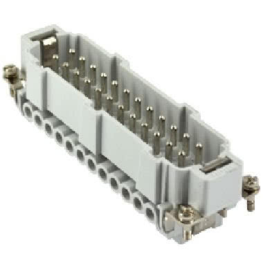 frutto spina, serie JNE, connessione con morsetto a vite, 24 poli + PE, 16 A 500 V 6 kV 3, grandezza  '104.27', con piastrina - ILME JNEM24 product photo Photo 01 3XL