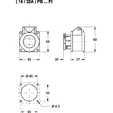 PR.INCASSO 42V 16A 3P - ILME PB16123PI product photo Photo 02 3XL