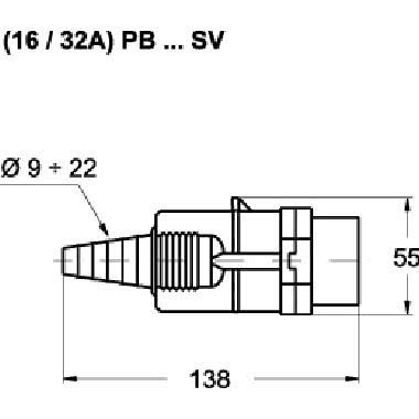 SP.MOBILE 100/200HZ 32A 3 - ILME PB32043SV product photo Photo 02 3XL