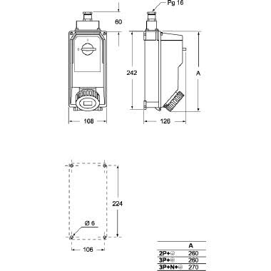 PR+FUS+INT 380V 16A 4P 55 - ILME PK1664PB5 product photo Photo 02 3XL