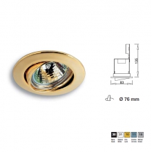 INCASSO ANELLO OSCILL. GU10 OR - IVELA 2058/10/10 product photo