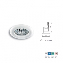 INC. VETRO ANELLO FISSO GU10 2 - IVELA 2429-10-70 product photo