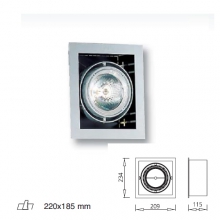ZEPPEL400 FSQ 120W 2G8 C LMP M - IVELA 435/111/27 product photo