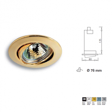 FARETTO INCAS.ORIENT.50W ORO - IVELA 2057/10/10 product photo Photo 01 3XL