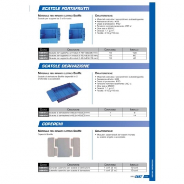 SCATOLA PORTAFRUTTI 6 MODULI INCASSO CARTON GESSO - ITW CONSTR.PROD.ITALY 566972 product photo Photo 01 3XL