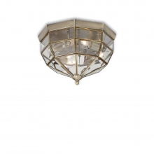 PLAFONIERA NORMA PL3 METALLO BRUNITO - IDEAL LUX 004426 product photo