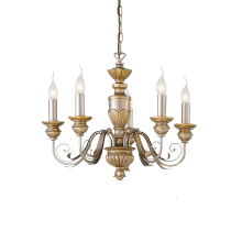 LAMPADA SOSPENSIONE FIRENZE SP5 ORO ANTICO - IDEAL LUX 020822 product photo