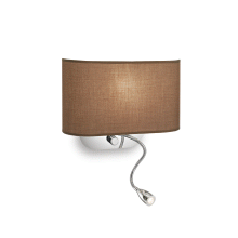 LAMPADA APPLIQUE SHERATON AP2 MARRONE - IDEAL LUX 074917 product photo