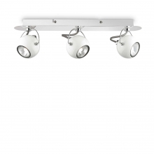 LAMPADA DA PARETE APPLIQUE LUNARE AP3 BIANCO - IDEAL LUX 077901 product photo