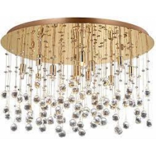 LAMPADA PLAFONIERA MOONLIGHT PL1 5 ORO - IDEAL LUX 082790 product photo