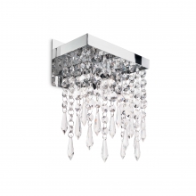 LAMPADA DA PARETE APPLIQUE GIADA AP2 TRASPARENTE - IDEAL LUX 098784 product photo