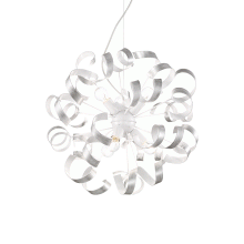 LAMPADA SOSPENSIONE VORTEX SP6 ARGENTO - IDEAL LUX 101613 product photo