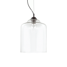 LAMPADA SOSPENSIONE BISTRO ' SP1 SQUARE TRASPARENTE - IDEAL LUX 112305 product photo