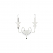 LAMPADA DA PARETE APPLIQUE DOGE AP2 BIANCO - IDEAL LUX 113654 product photo