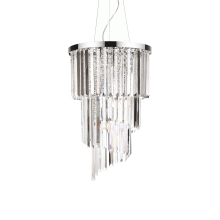 LAMPADA SOSPENSIONE CARLTON SP8 CROMO - IDEAL LUX 117737 product photo