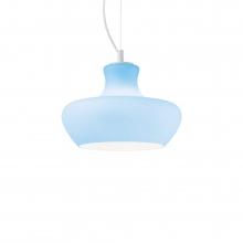 LAMPADARIO SOSPENSIONE ALADINO SP1 D30 AZZURRO - IDEAL LUX 137292 product photo