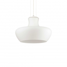 LAMPADARIO SOSPENSIONE ALADINO SP1 D45 BIANCO - IDEAL LUX 137308 product photo