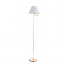 LAMPADA DA TERRA BEVERLY PT1 OTTONESATINATO - IDEAL LUX 140315 product photo