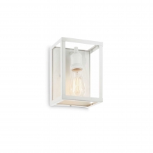 LAMPADA DA PARETE IGOR AP1 APPLIQUE RUSTICO BIANCO - IDEAL LUX 149684 product photo