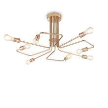 LAMPADA PLAFONIERA TRIUMPH PL8 OTTONE ANTICO - IDEAL LUX 160313 product photo