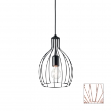 LAMPADARIO SOSPENSIONE AMPOLLA - 2 SP1 RAME - IDEAL LUX 167282 product photo
