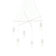 LAMPADA SOSPENSIONE POP SP6 BIANCO - IDEAL LUX 186795 product photo