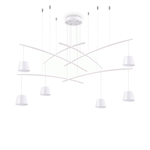 LAMPADA SOSPENSIONE FISH SP6 BIANCO - IDEAL LUX 196985 product photo