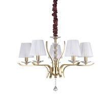 LAMPADA SOSPENSIONE PEGASO SP5 OTTONESATINATO - IDEAL LUX 197722 product photo