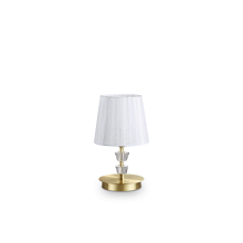 LAMPADA TAVOLO PEGASO TL1 SMALL OTTONESATINATO - IDEAL LUX 197753 product photo