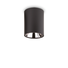 LAMPADA PLAFONIERA NITRO PL1 0WROUND NERO - IDEAL LUX 206004 product photo