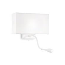 LAMPADA APPLIQUE HOTEL AP2 ALL BIANCO ITE - IDEAL LUX 215693 product photo