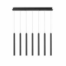 SOSPENSIONE LAMPADA FROZEN SP7 NERO - IDEAL LUX 233512 product photo