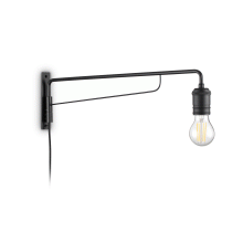 LAMPADA APPLIQUE TRIUMPH AP1 NERO - IDEAL LUX 242392 product photo