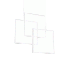 LAMPADA SOSPENSIONE FRAMESPQUADRATO BIANCO - IDEAL LUX 253596 product photo