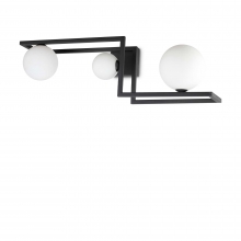 LAMPADA DA PARETE ANGOLO PL3 NERO - IDEAL LUX 284286 product photo